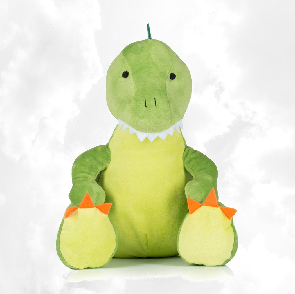 Peluche Mumbles Zippies Brodée | Dino Vert | A personnaliser