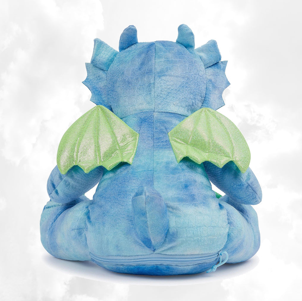 Peluche Mumbles Zippies Brodée | Dragon Bleu | A personnaliser