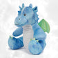 Peluche Mumbles Zippies Brodée | Dragon Bleu | A personnaliser