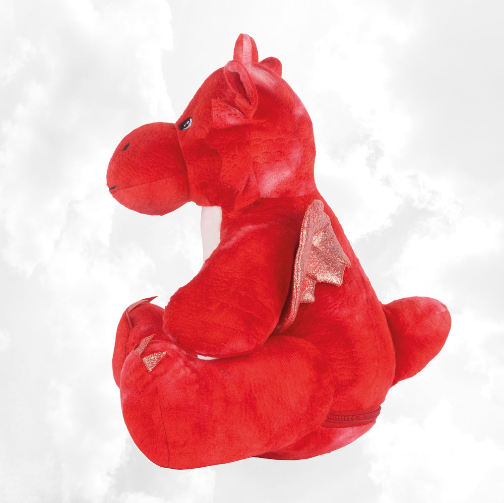 Peluche Mumbles Zippies Brodée | Dragon Rouge | A personnaliser