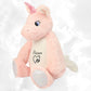 Peluche Mumbles Zippies Brodée | Licorne Rose | A personnaliser