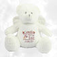 Peluche Mumbles Zippies Brodée | Ours Ange Blanc | A personnaliser