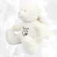 Peluche Mumbles Zippies Brodée | Ours Ange Blanc | A personnaliser