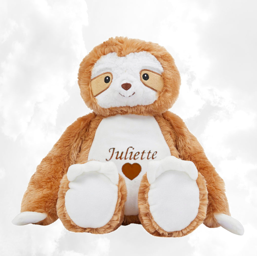 Peluche Mumbles Zippies Brodée | Paresseux | A personnaliser