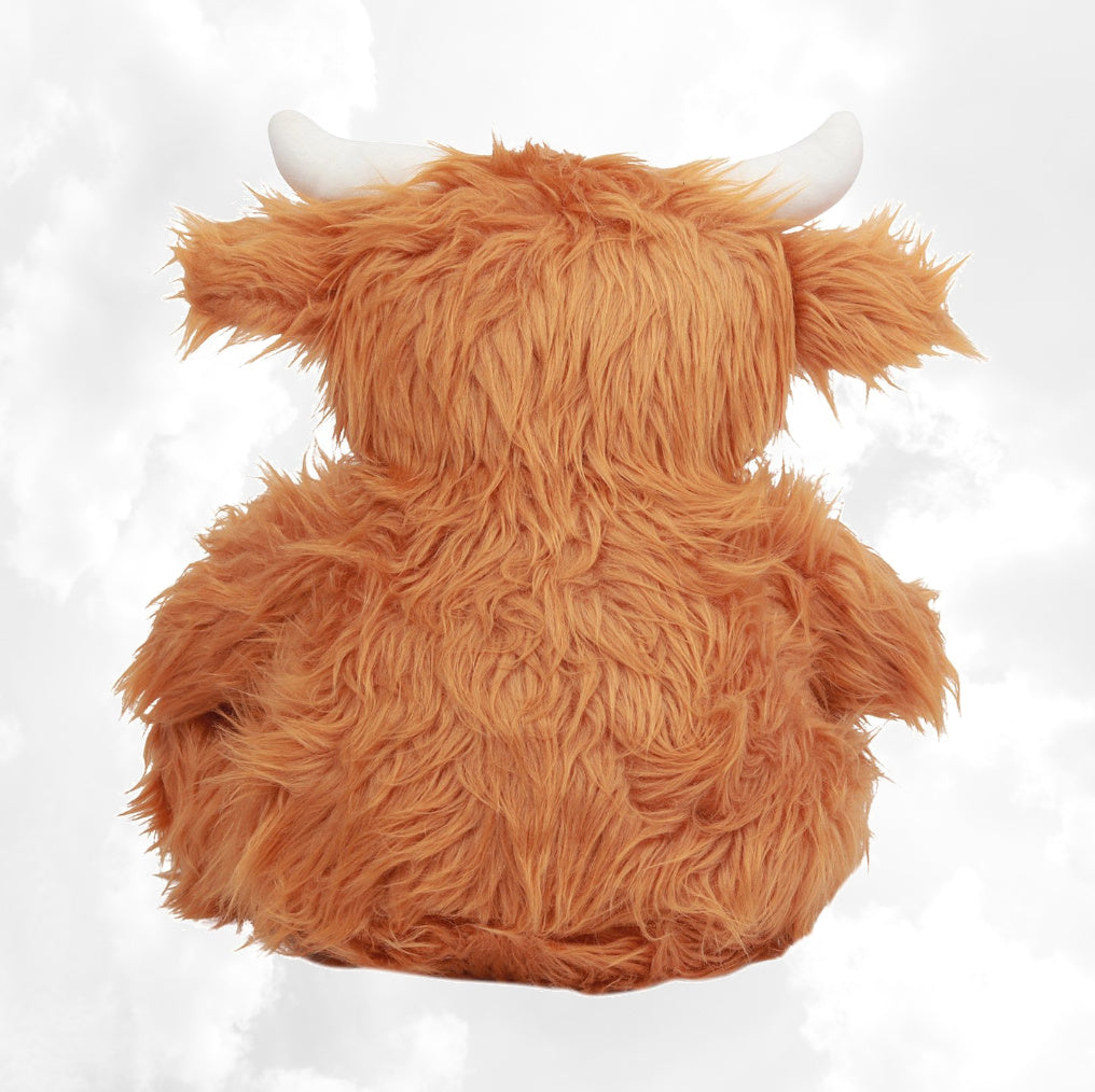 Peluche Mumbles Zippies Brodée | Vache Highland | A personnaliser