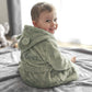 Peignoir enfant 6-24 mois  | Vert Sage | Prénom brodé | 3 tailles