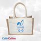Petit Sac en Jute 23cm Personnalisé | Pâques | Lapinou Garçon