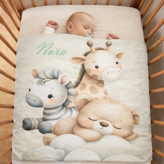 Couverture Plaid Bébé | Baby Dream | 70cm x 95cm | A Personnaliser