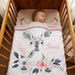 Couverture Plaid Biche Rose | 70cm x 95cm | Couleur minky au choix