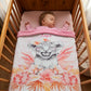 Couverture Plaid Bébé Lionceau Rose | 70cm x 95cm | Couleur minky au choix