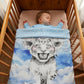 Couverture Plaid Bébé | Savane Dans Les Nuages | 70cm x 95cm | A personnaliser