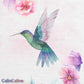 Couverture Plaid Bébé | Colibri et Fleurs | 70cm x 95cm | A Personnaliser