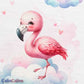 Couverture Plaid Bébé | Flamand Rose | 70cm x 95cm | A Personnaliser