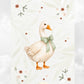 Couverture Plaid Bébé | Oie dans les Prés | 70cm x 95cm | A Personnaliser