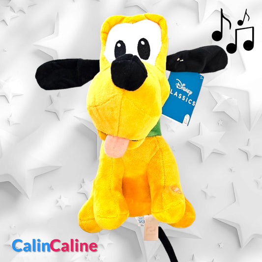 Disney Musical Plush Pluto 30cm | 1 year and over | Soft polyester