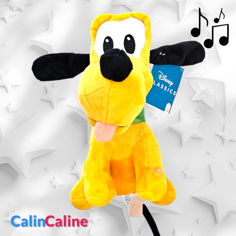 Peluche Disney Musicale Pluto 30cm | 1 an et + | Polyester doux