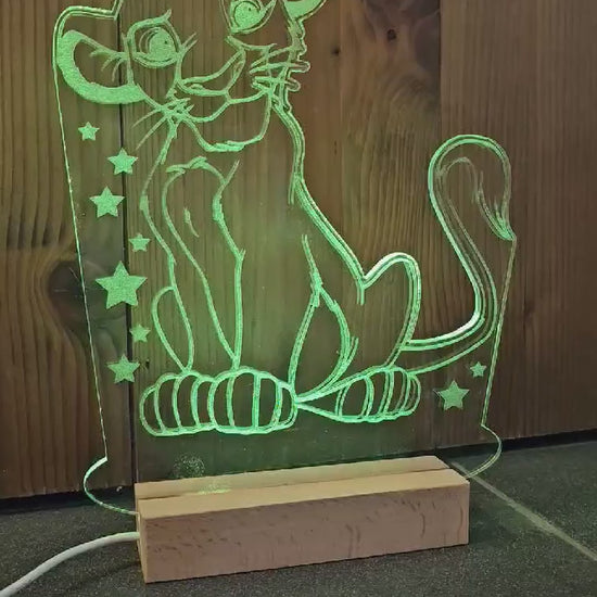 Veilleuse Lampe LED 30cm | A Personnaliser | Modèle Anime