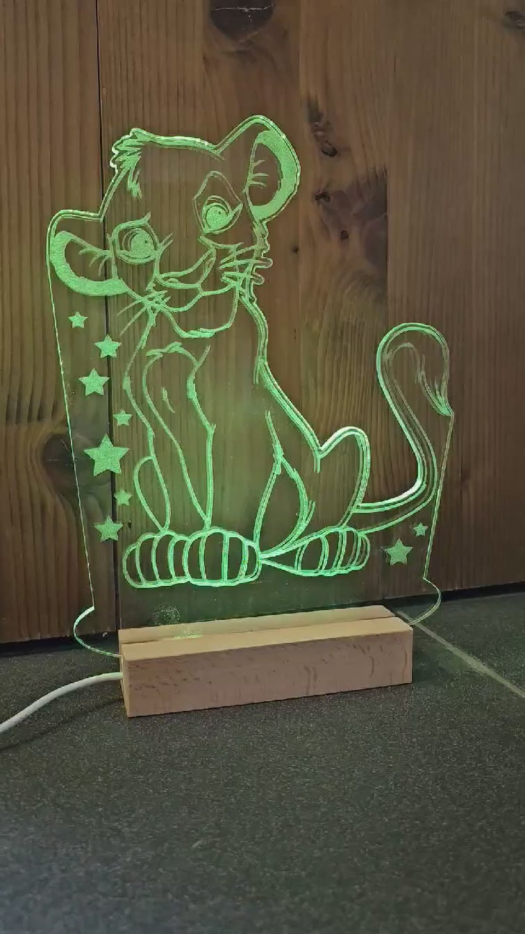 Veilleuse Lampe LED 30cm | A Personnaliser | Modèle Anime