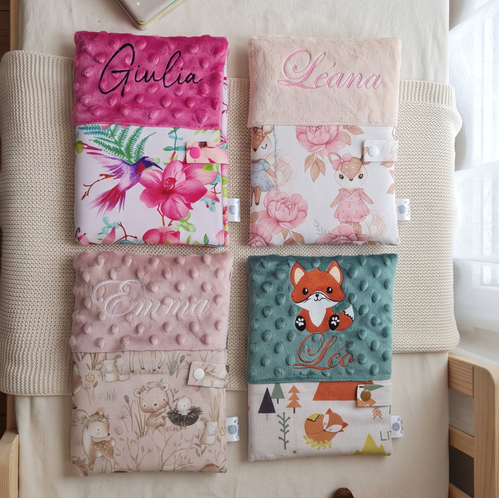 Créez Votre Protège Carnet de Santé 23x18cm | Coton et Minky