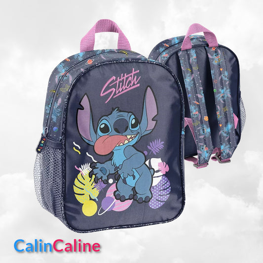 Petit Sac à Dos Enfant Premium 28cm | Stitch Funny | 1 Compartiment