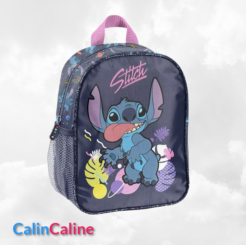Petit Sac à Dos Enfant Premium 28cm | Stitch Funny | 1 Compartiment