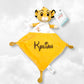 Doudou Disney Simba 30cm Jaune avec Fleur | Prénom Personnalisé
