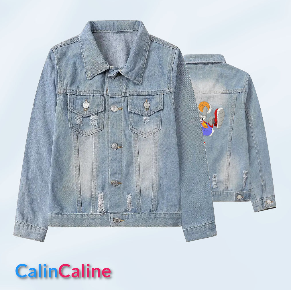 Veste en Jeans Enfant Bleu Clair 2-3 ans A Personnaliser