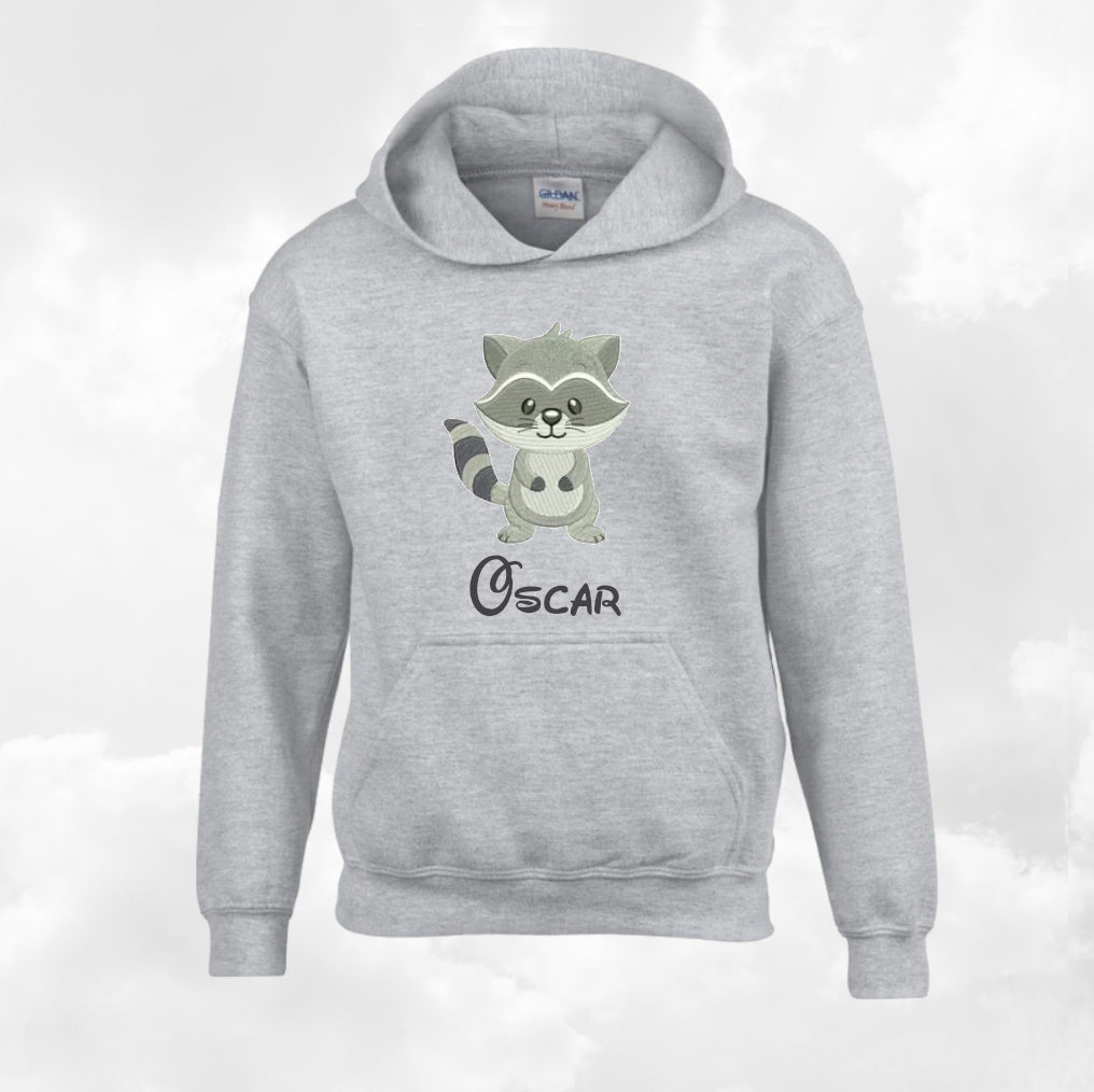 Hoodies Enfant Gris Sport A Capuche | 3-4 ans XS | Broderie Personnalisée