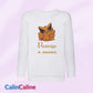 Children's White Round Neck Sweatshirt | To Personalize | From 3 to 8 years old | With Embroidered First Name