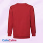 Children's Red Round Neck Sweatshirt | To Personalize | From 3 to 8 years old | With Embroidered First Name