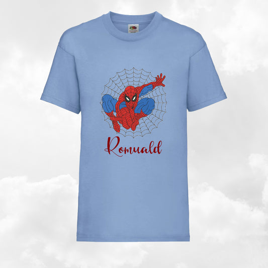 Tshirt Bleu Clair Enfant A Personnaliser | De 3 à 8 ans | Avec Prénom Brodé