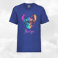 Tshirt Bleu Royal Enfant A Personnaliser | De 3 à 8 ans | Avec Prénom Brodé
