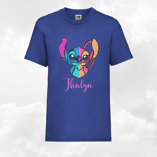 Tshirt Bleu Royal Enfant A Personnaliser | De 3 à 8 ans | Avec Prénom Brodé