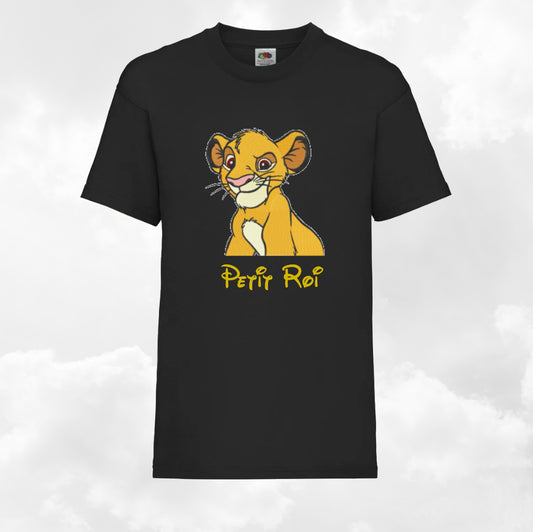 Tshirt Noir Enfant A Personnaliser | De 3 à 8 ans | Avec Prénom Brodé