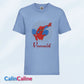 Tshirt Bleu Clair Enfant A Personnaliser | De 3 à 8 ans | Avec Prénom Brodé