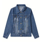 Veste en Jeans Enfant Bleu Foncé | 5-6 ans | Broderie Personnalisée