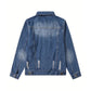 Veste en Jeans Enfant Bleu Foncé Stripes | 5-6 ans | Broderie Personnalisée