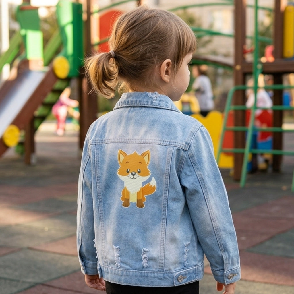 Veste en Jeans Enfant Bleu Clair | 3-4 ans | Broderie Personnalisée