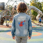 Veste en Jeans Enfant Bleu Clair | 7-8 ans | Broderie Personnalisée