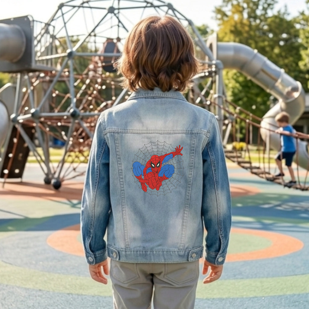 Veste en Jeans Enfant Bleu Clair | 7-8 ans | Broderie Personnalisée