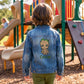 Veste en Jeans Enfant Bleu Foncé | 7-8 ans | Broderie Personnalisée