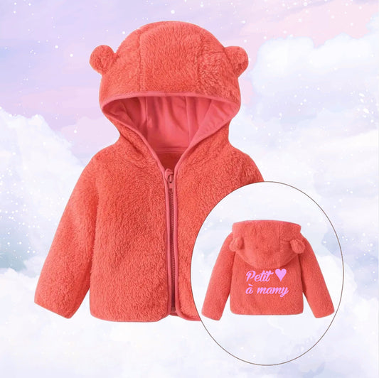 Veste Polaire Enfant -Pêche- | Message Brodé | De 6 à 18 mois