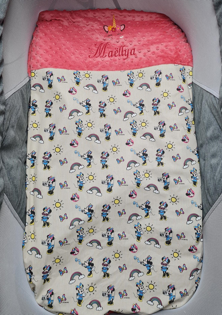 Couverture Personnalisée Fille 70cm x 95cm pour 0-3 ans - Calincaline.be