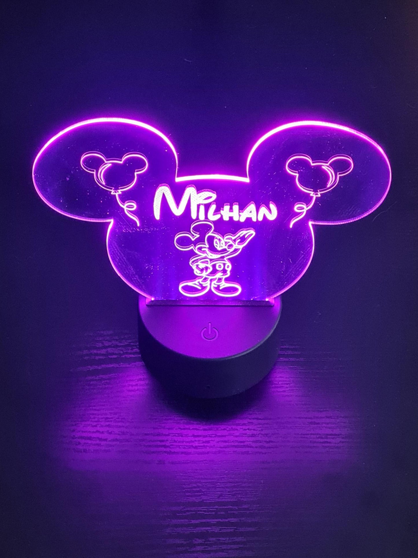 Personalized children's LED night light with first name and character - Calincaline.be