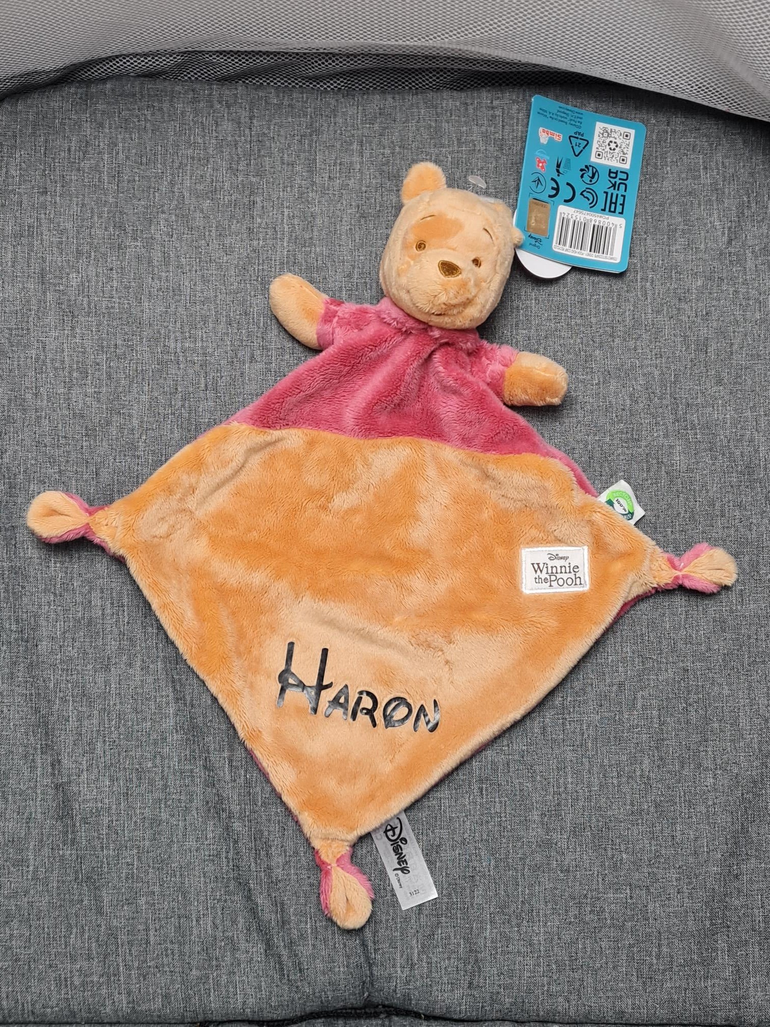 Doudou Disney Winnie L'Ourson Personnalisé
