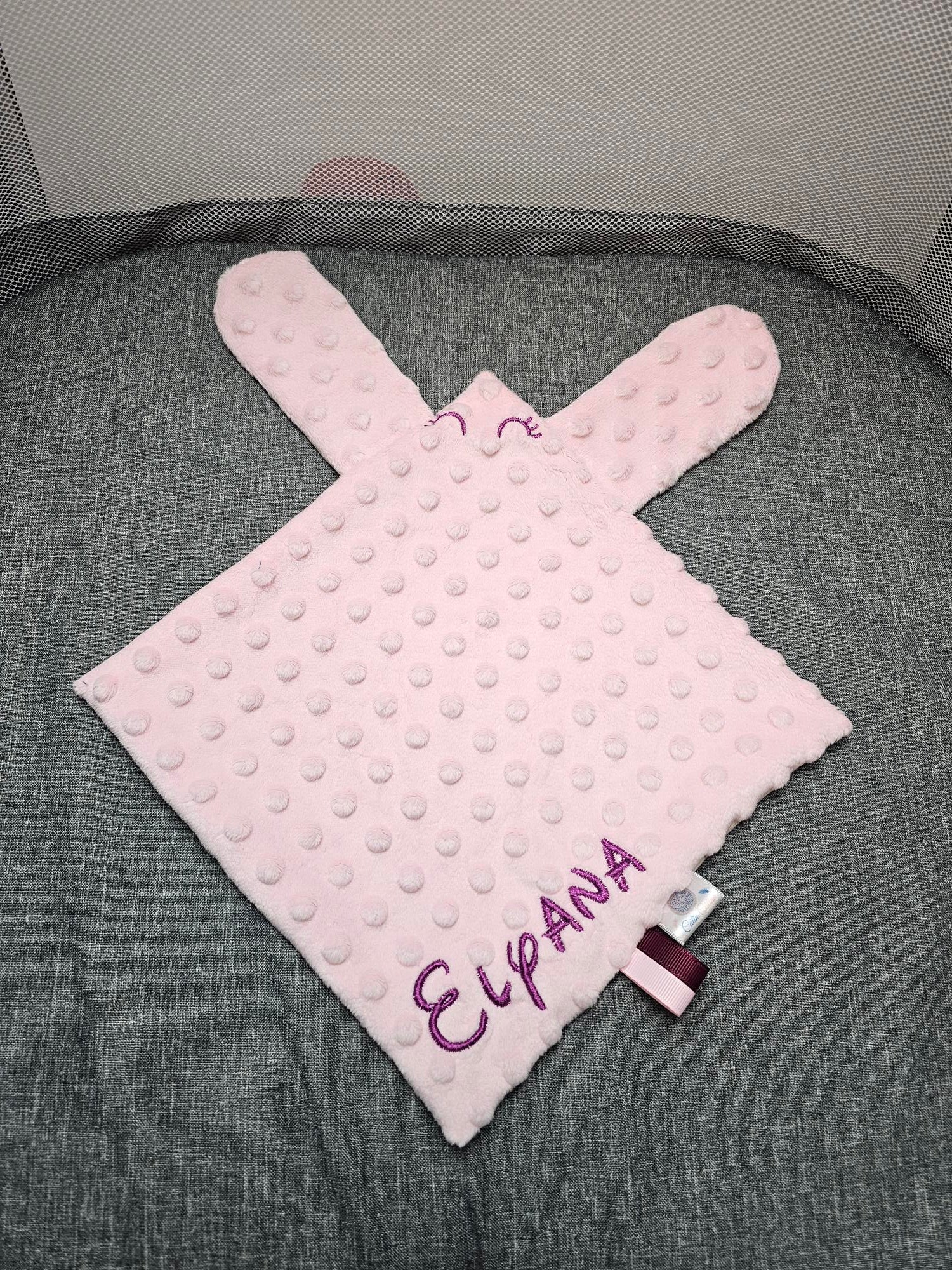 Doudou Carré Personnalisé Fille - Calincaline.be