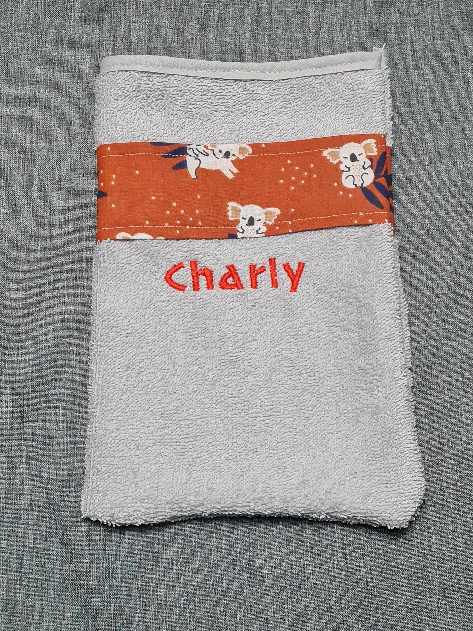 Gant de toilette enfant personnalisé - Garçon - Calincaline.be