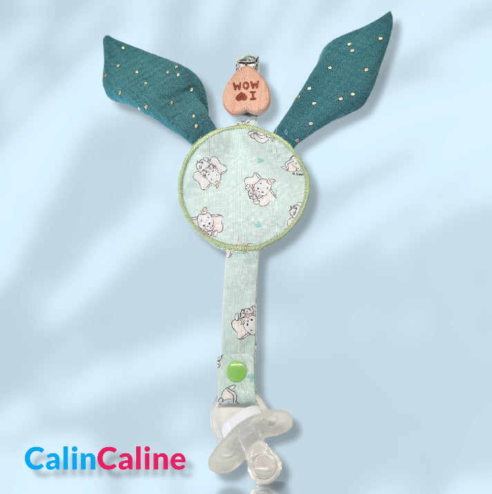 Dumbo pacifier clip