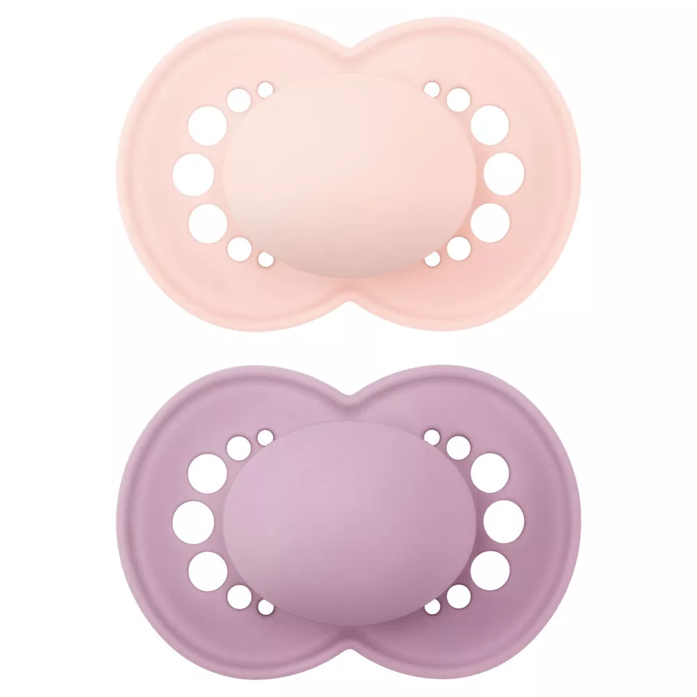 2 personalized MAM Colors 6m pacifiers - Girl