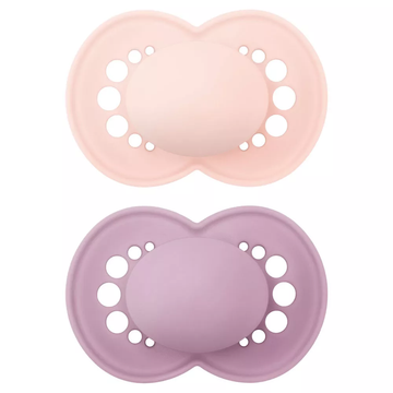 2 Sucettes MAM Colors 6m personnalisées - Fille